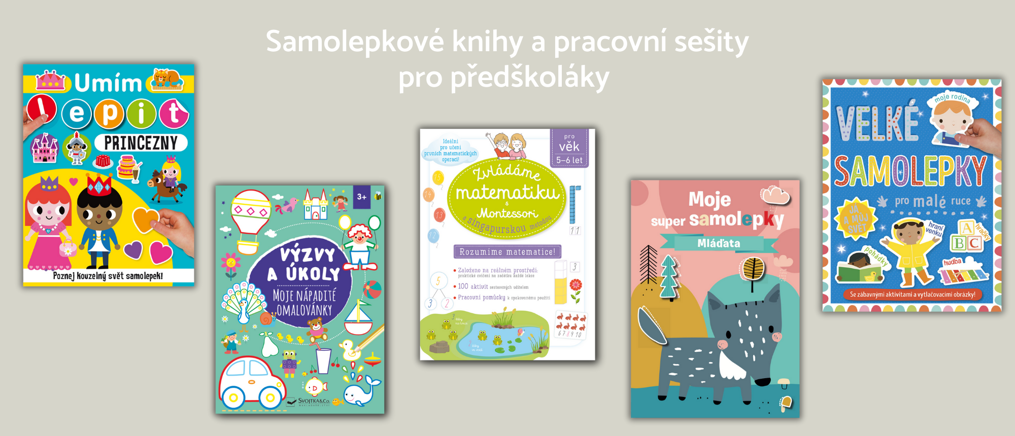Pracovné sešity pro deti a samolepky